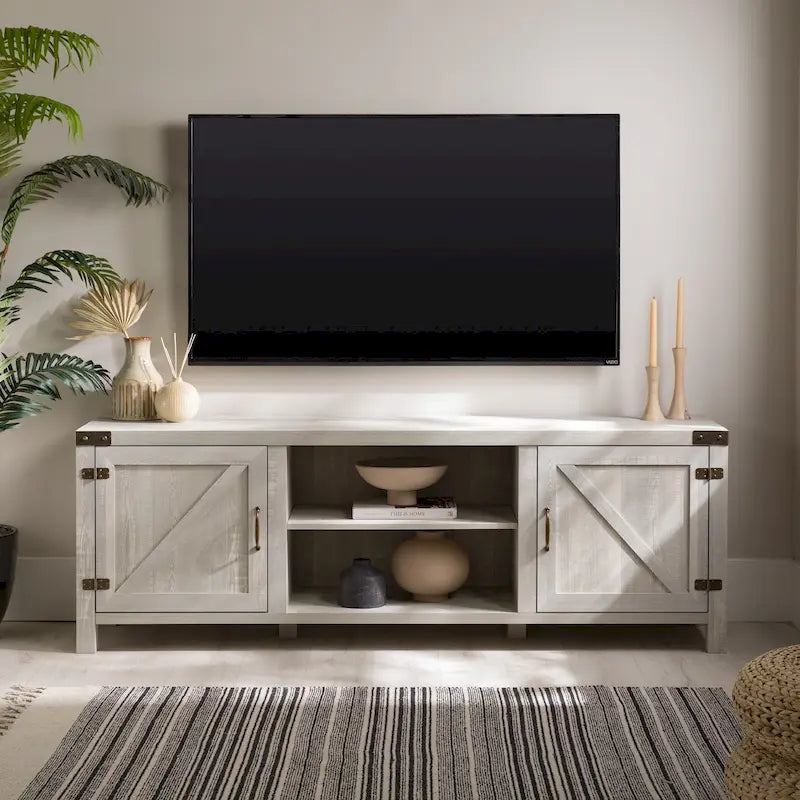 Meuble TV Middlebrook Firebranch 70 pouces à portes de grange