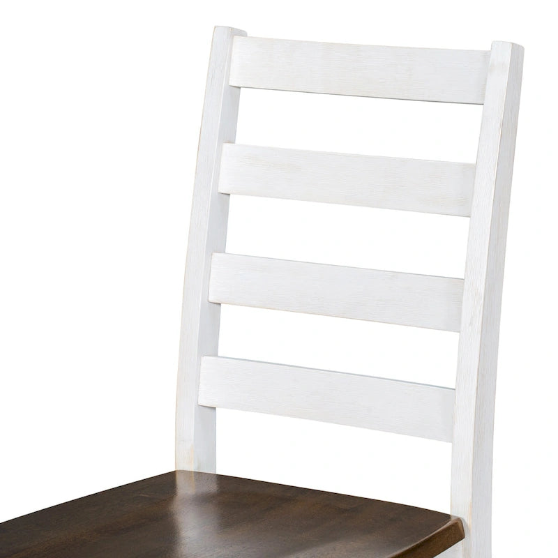 Ensemble de salle à manger en bois de noyer 6 pièces avec 4 chaises ergonomiques et banc