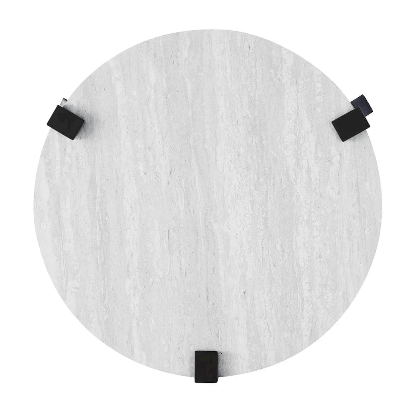 Ensemble de 3 tables basses et tables d'appoint rondes en acier Moril Transitional de 41 pouces, par Furniture of America