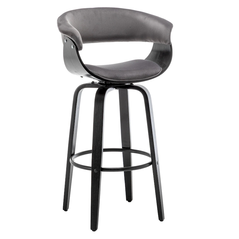 Tabouret de bar moderne rembourré Lalit (lot de 2 tabourets)