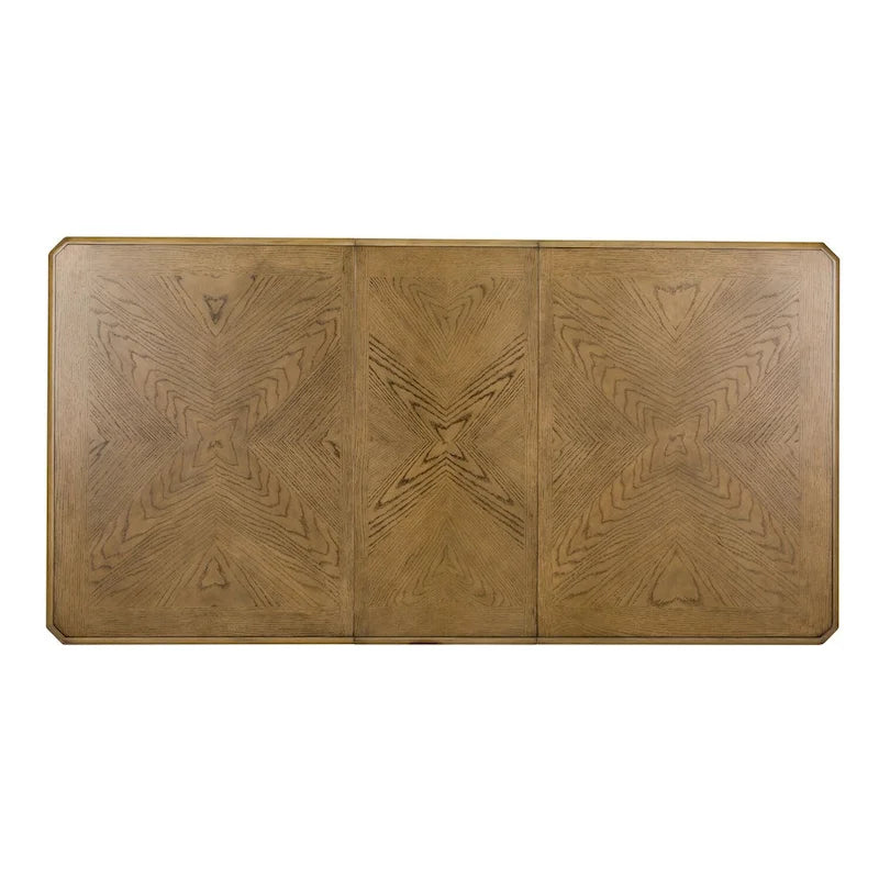 Table à pieds rectangulaires Gray Barn Cumberland Creek couleur muscade et blanc