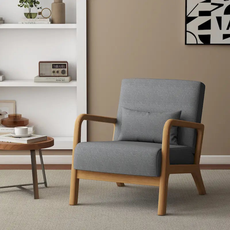 Fauteuil rembourré avec chaises d'appoint modernes et élégantes - 65,5 cm (L) x 73 cm (H) x 82 cm (P)