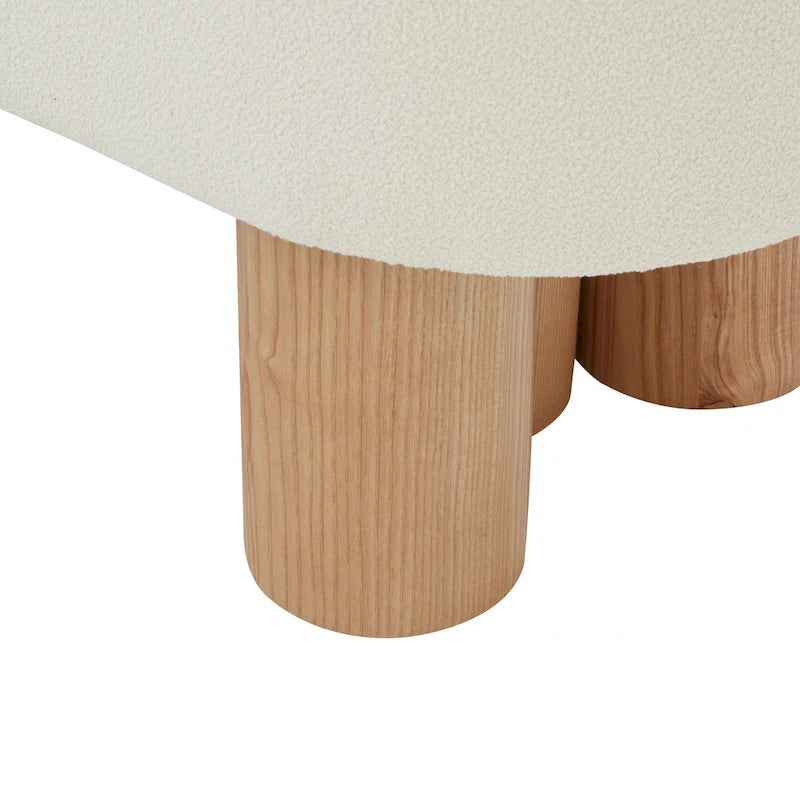 Banc Faina Boucle SAFAVIEH Couture - 152,4 cm L x 48,3 cm P x 45,7 cm H