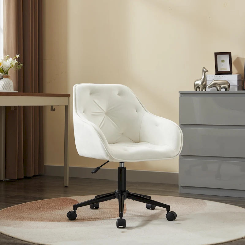 Chaise de bureau en velours