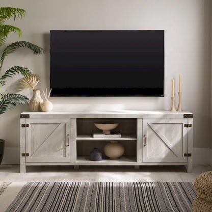 Meuble TV Middlebrook Firebranch 70 pouces à portes de grange