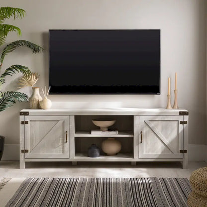 Meuble TV Middlebrook Firebranch 70 pouces à portes de grange