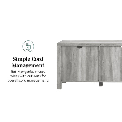 Meuble TV Middlebrook Firebranch 70 pouces à portes de grange