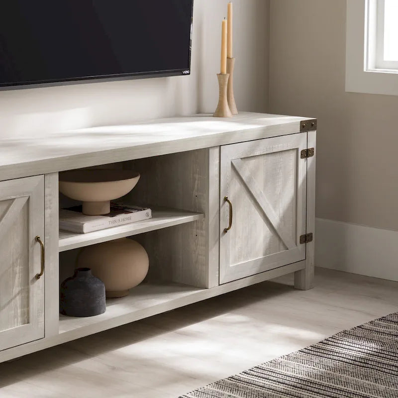 Meuble TV Middlebrook Firebranch 70 pouces à portes de grange