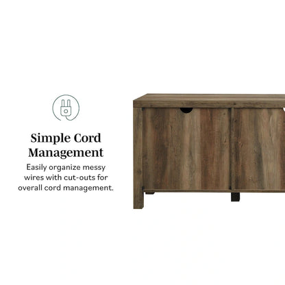 Meuble TV Middlebrook Firebranch 70 pouces à portes de grange