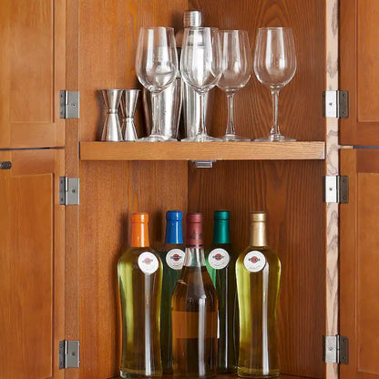 Armoire de rangement d'angle de cuisine de style campagnard à 4 niveaux et 72 pouces, avec 8 portes, haute armoire de rangement et étagères réglables