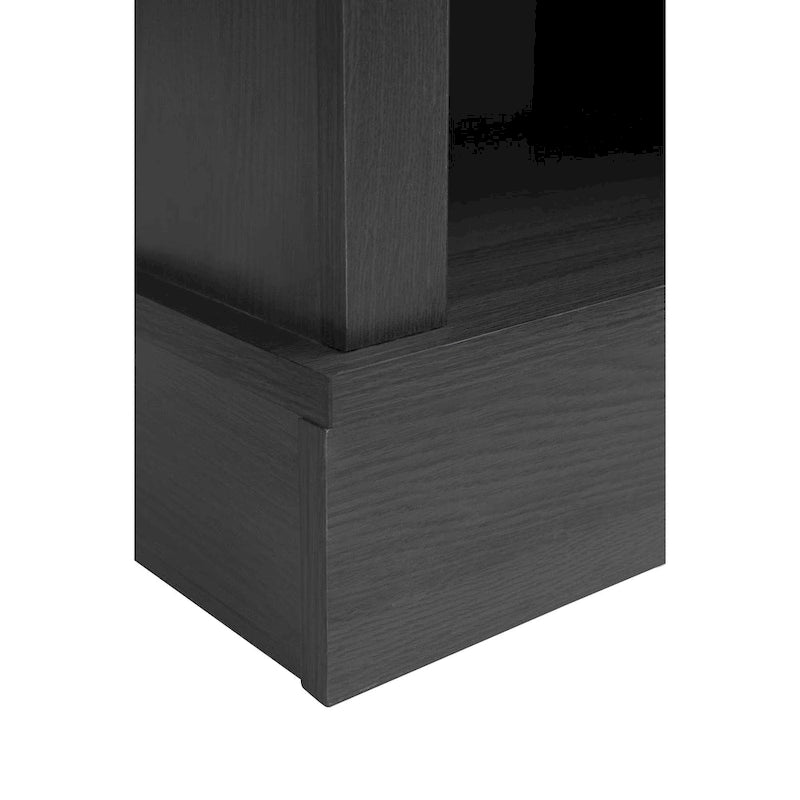 Meuble TV avec cheminée électrique et portes coulissantes de style grange (58.03) pour téléviseurs jusqu'à 65 pouces