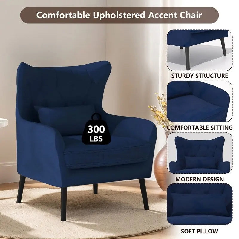 Ensemble canapé 2 pièces moderne en velours pour salon, recouvert de tissu