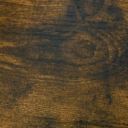 Table d'appoint industrielle à 2 tiroirs, petite table de chevet avec étagère de rangement, table d'appoint pour canapé avec poignée rainurée et structure en métal