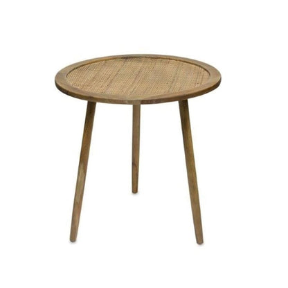Ensemble de trois tables d'appoint rondes marron HomeRoots de 24 pouces (59 cm x 61 cm x 59 cm)