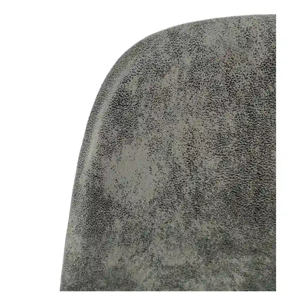 4 chaises de salle à manger avec assises en forme de cuillère et pieds en métal noir