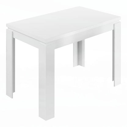 Table de salle à manger rectangulaire 60 pouces, blanche