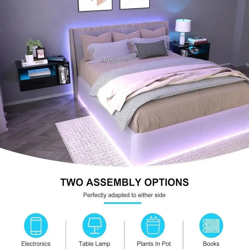 Table de chevet flottante