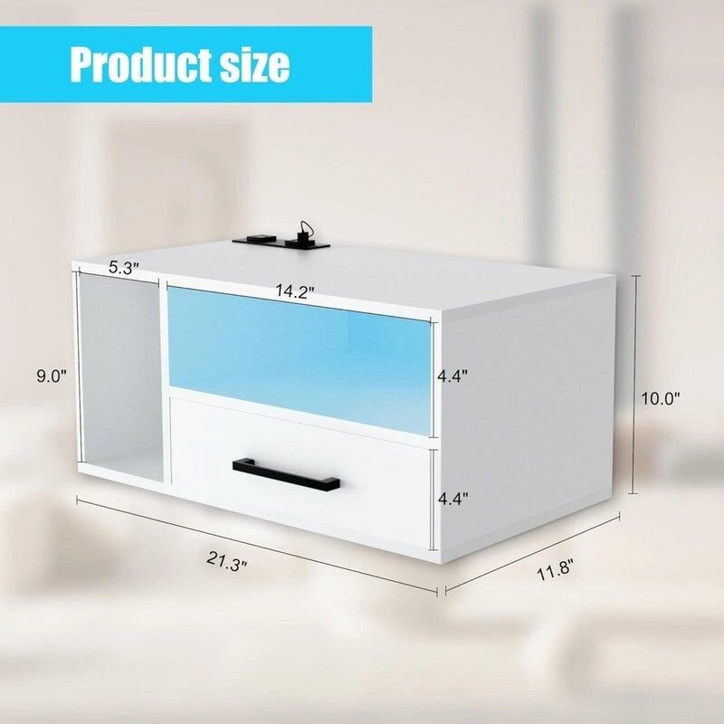 Table de chevet flottante