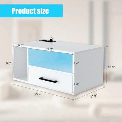 Table de chevet flottante