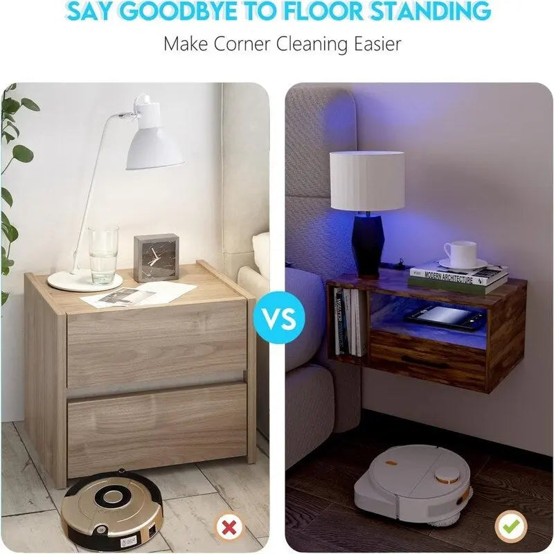 Table de chevet flottante