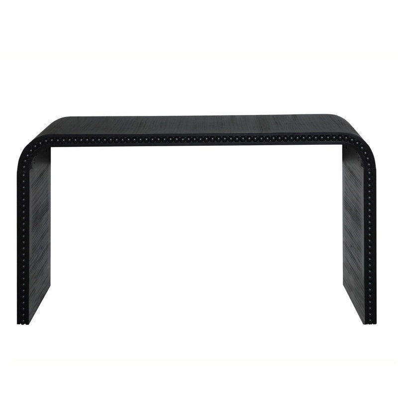 Table d'entrée 59, table incurvée style cascade, console avec perles de bois