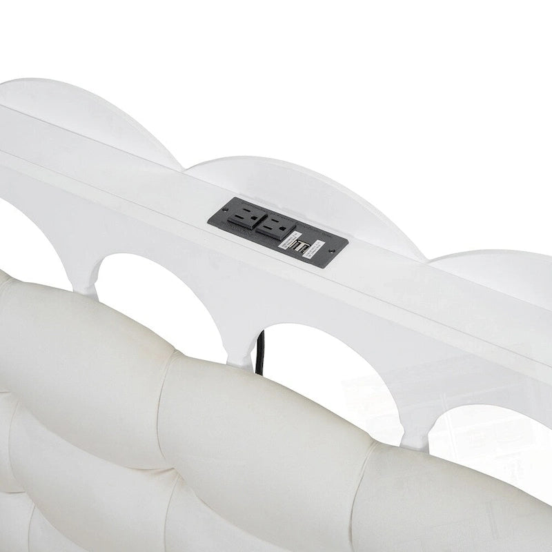 Lit plateforme en bois avec rangement, 2 grands tiroirs et lit gigogne de taille Twin XL