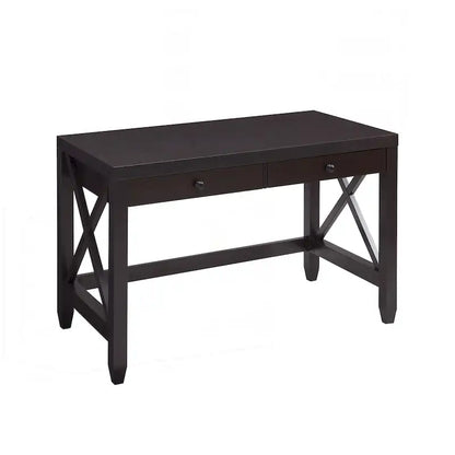 Charmant bureau pour la maison avec deux tiroirs et piètement en X