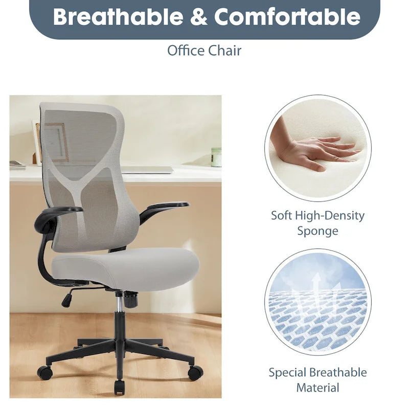 Chaise de bureau ergonomique et confortable, dotée de fonctions réglables pour un soutien et une relaxation optimaux.