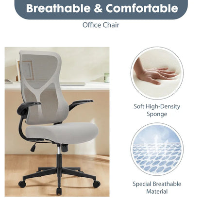 Chaise de bureau ergonomique et confortable, dotée de fonctions réglables pour un soutien et une relaxation optimaux.