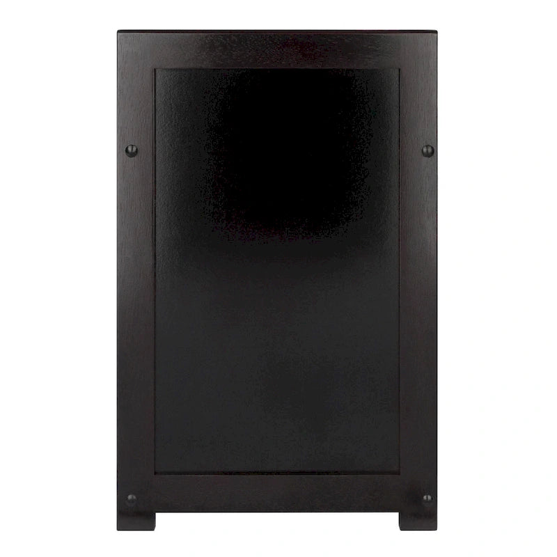 Banc de rangement 4 pièces, 3 paniers tressés pliables, 37,5 cm, couleur expresso chocolat