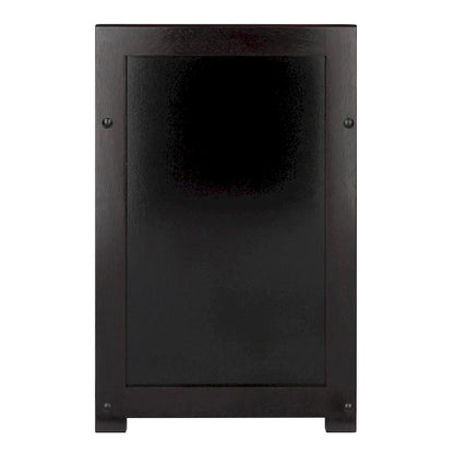 Banc de rangement 4 pièces, 3 paniers tressés pliables, 37,5 cm, couleur expresso chocolat