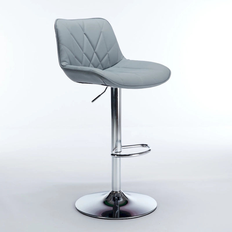 Ensemble de 2 tabourets de bar pivotants, tabourets de bar hauts avec dossier, chaises d'îlot de cuisine avec comptoir rembourré