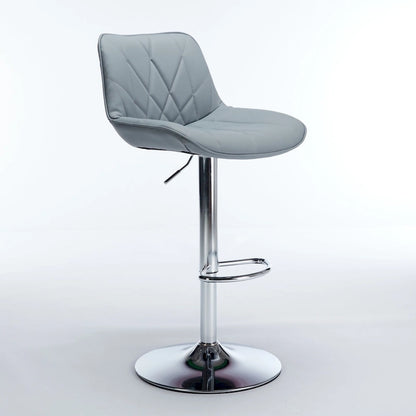 Ensemble de 2 tabourets de bar pivotants, tabourets de bar hauts avec dossier, chaises d'îlot de cuisine avec comptoir rembourré