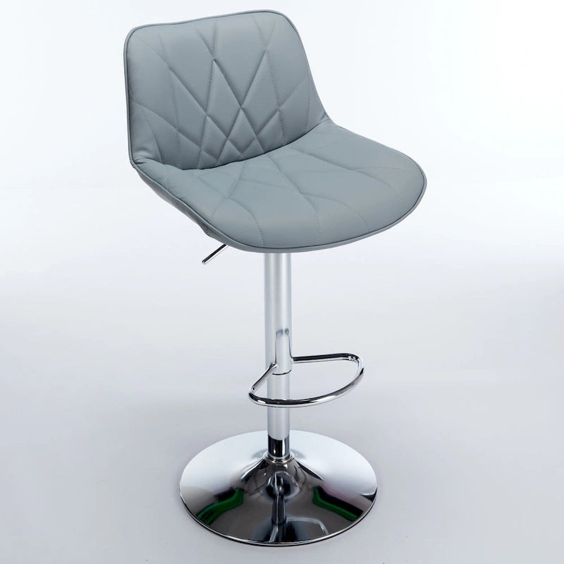 Ensemble de 2 tabourets de bar pivotants, tabourets de bar hauts avec dossier, chaises d'îlot de cuisine avec comptoir rembourré