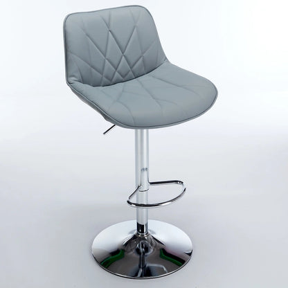 Ensemble de 2 tabourets de bar pivotants, tabourets de bar hauts avec dossier, chaises d'îlot de cuisine avec comptoir rembourré