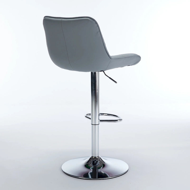 Ensemble de 2 tabourets de bar pivotants, tabourets de bar hauts avec dossier, chaises d'îlot de cuisine avec comptoir rembourré