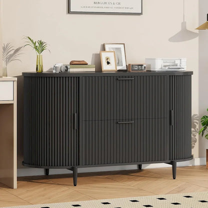 Classeur à 2 tiroirs, meuble de rangement à 2 portes pour bureau à domicile