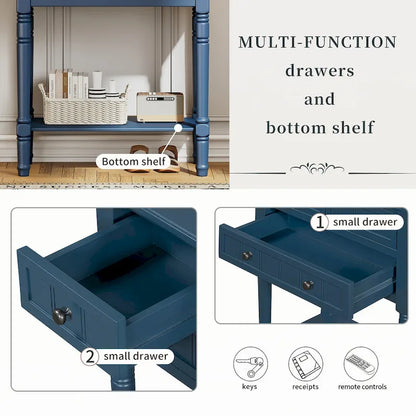 Console étroite (bleu marine)