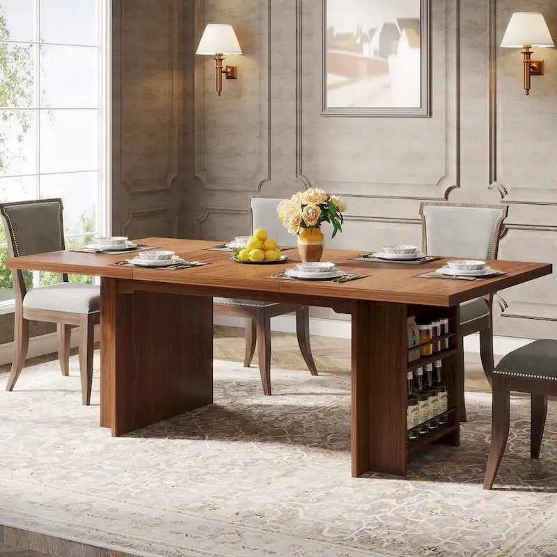 Bureau de direction de 160 cm, grand bureau d'ordinateur avec rangement