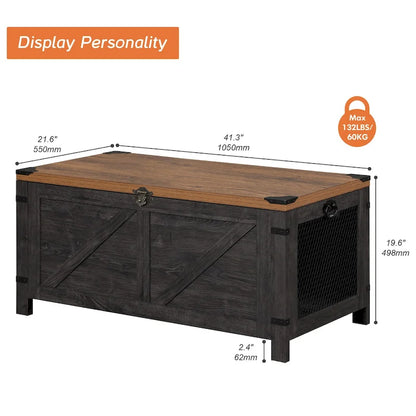 Table basse WAMPAT, table basse relevable avec rangement - 1 pièce