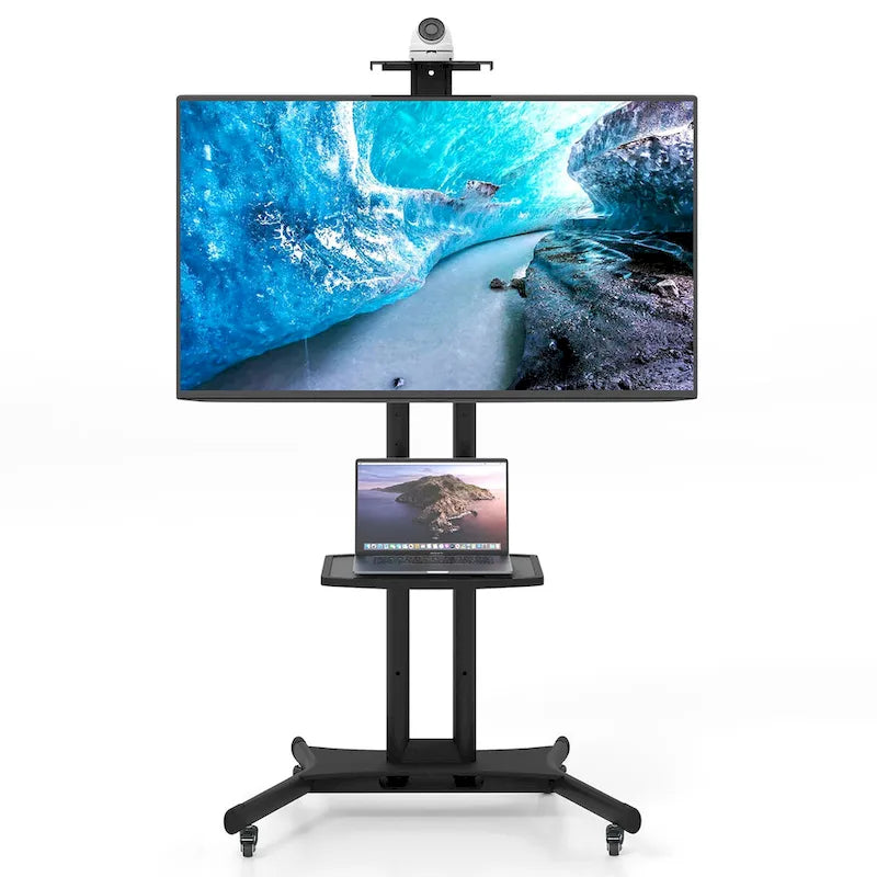 Gymax Mobile TV Stand for 32-82 LCD LED Flat Screen TVs up to 132