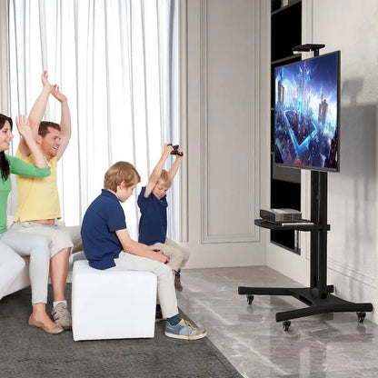 Support mobile Gymax pour téléviseurs à écran plat LCD/LED de 32 à 82 pouces (jusqu'à 132 pouces).