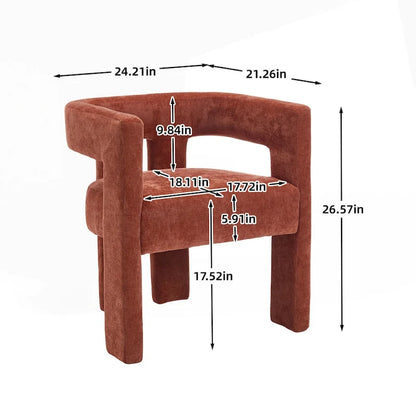 Ensemble de chaises de salle à manger confortables, revêtues de tissu, pour différents espaces