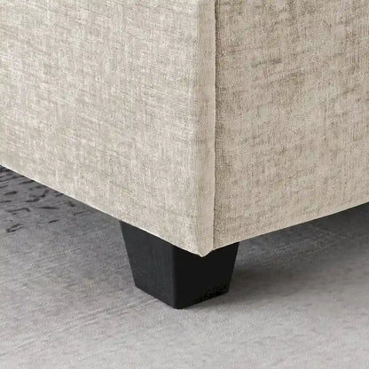 Canapé d'angle en forme de U, ensemble canapé d'angle en chenille avec porte-gobelets