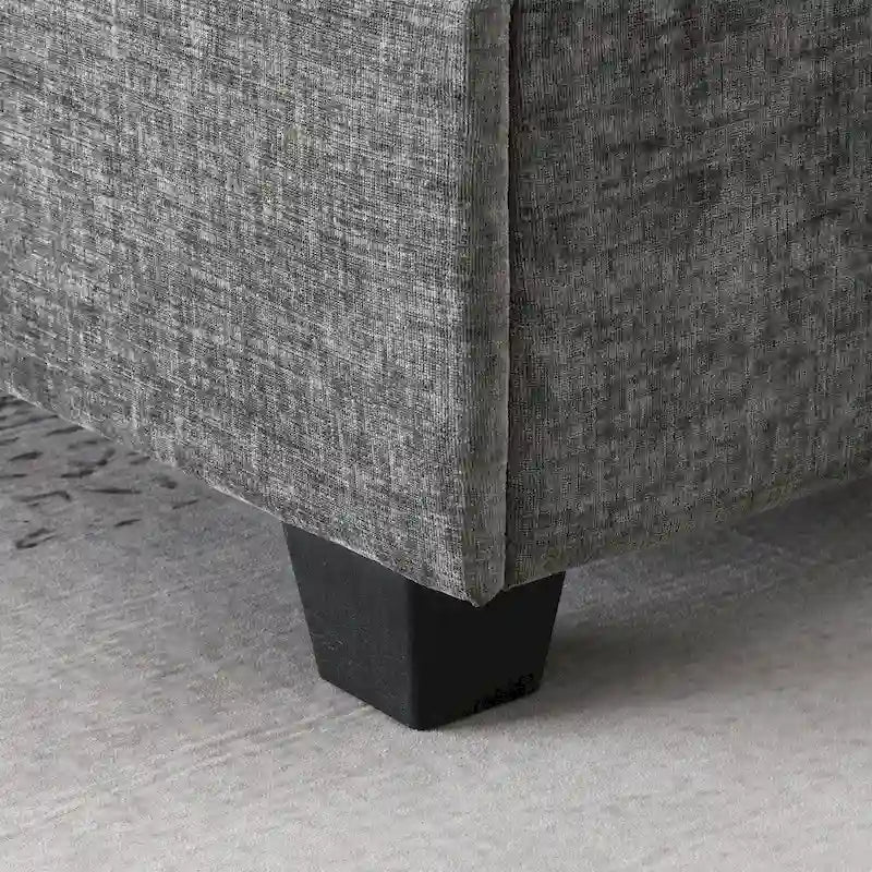 Canapé d'angle en forme de U, ensemble canapé d'angle en chenille avec porte-gobelets