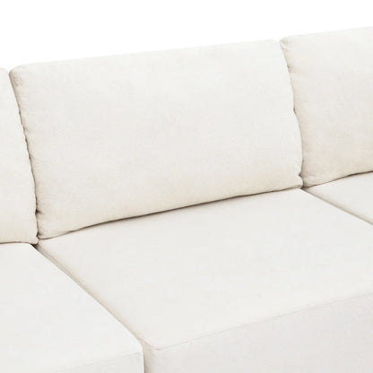 Canapé d'angle modulable, canapé d'angle en L, ensemble canapé nuage