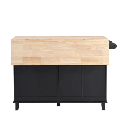 Ensemble îlot de cuisine TOPMAX avec abattant et 2 places assises, ensemble table et chaises avec étagère réglable, tiroirs et porte-serviettes