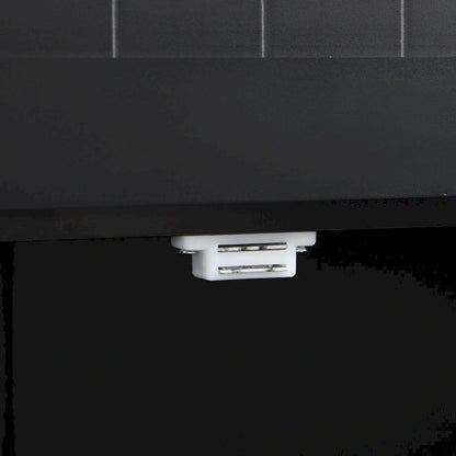 Ensemble îlot de cuisine TOPMAX avec abattant et 2 places assises, ensemble table et chaises avec étagère réglable, tiroirs et porte-serviettes