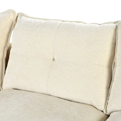 Canapé d'angle moderne en chenille en forme de U avec coussins d'accoudoirs réglables pour salon