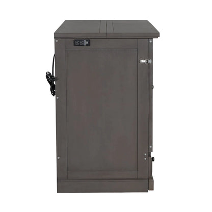 Lit escamotable en pin massif avec coffre de rangement, station de recharge et grand tiroir.